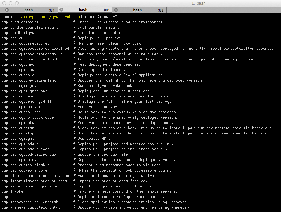 Rails deployment with Capistrano