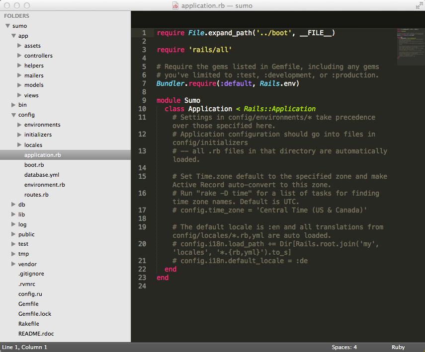 Rails basic structure